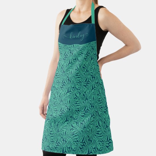 Monstera Tropical Leaf Pattern Schort (Insitu)
