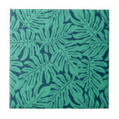 Monstera Tropical Leaf Pattern Tegeltje (Voorkant)