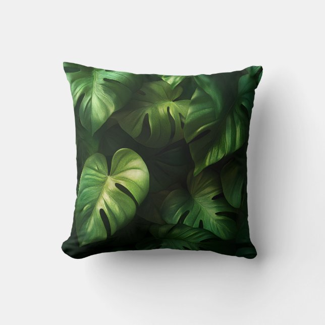 Monstera Tropicales - Design Vert Luxu Kussen (Voorkant)