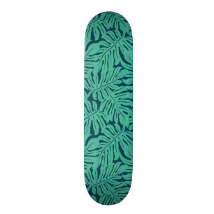 Monstera Tropisch Bladpatroon Persoonlijk Skateboard