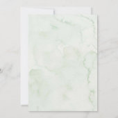 Monstera Tropisch groen Baby shower Kaart (Achterkant)