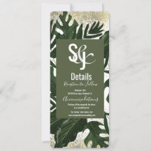 Monstera Tropisch Nep Goud Spat Details