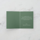 Monstera Tropische Leaf Bruiloft Gevouwen Bedankkaart (Binnen)