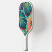 Monstera Tropische Waterverf Groene Palmbladeren Pickleball Paddle (Links)