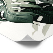 Monstera verlaat Art Print Poster (Hoek)