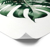 Monstera verlaat Art Print Poster (Hoek)