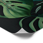 Monstera verlaat Art Print Poster (Hoek)