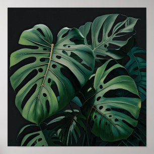Monstera verlaat Art Print Poster