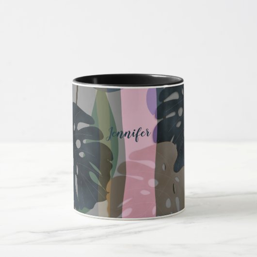 monstera verlaat douanenaam mok (Midden)