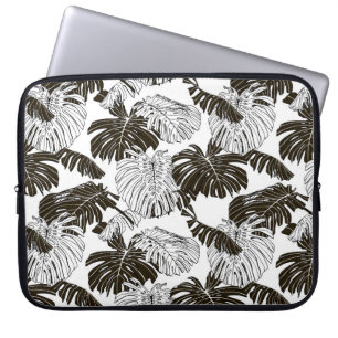 Monstera verlaat naadloos patroon laptop sleeve