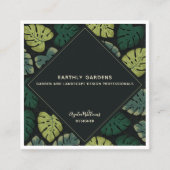 Monstera Vierkante Visitekaartje (Voorkant)