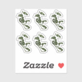 Monstera Vine Plant Drawing Design Sticker (Vel)
