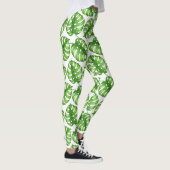 Monstera waterverf leggings (Rechts)