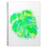 Monstera Waterverf Notitieboek (Voorkant)