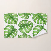 Monstera waterverf patroon bad handdoek (Handdoek)