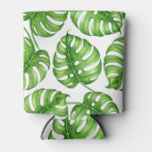 Monstera waterverf patroon blikjeskoeler (Voorkant)