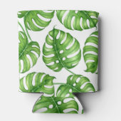 Monstera waterverf patroon blikjeskoeler (Achterkant)