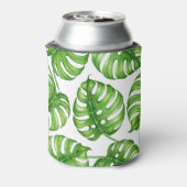 Monstera waterverf patroon blikjeskoeler (Blikje Achterkant)