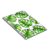 Monstera waterverf patroon notitieboek (Rechterzijde)