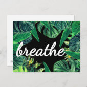 Monstera Wet van Aantrekking Overvloed Bevestiging Briefkaart (Voorkant / Achterkant)