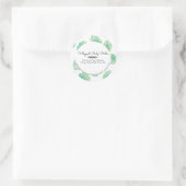 Monstera Whip Body Butter Bad Branding Verpakking Ronde Sticker (Tas)