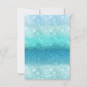 Monstera White Tropic Ocean Gold Birthday Bridal Kaart (Achterkant)