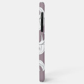 Monstera Zwart Witte Botanische Huwelijk Case-Mate iPhone Case (Achterkant/links)