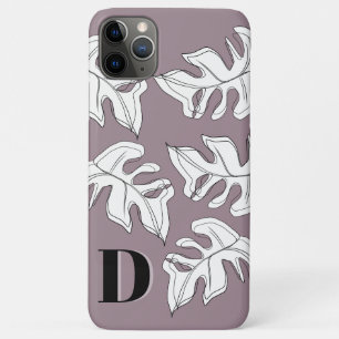Monstera Zwart Witte Botanische Huwelijk Case-Mate iPhone Case