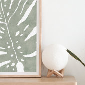 Monsterablad, salie groen plant poster