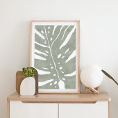 Monsterablad, salie groen plant poster