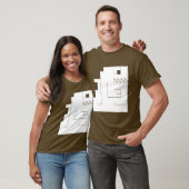 Monsterachtig wit t-shirt (Unisex)