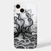 Monsterachtige octopus valt een schip aan Case-Mate iPhone case (Achterkant)