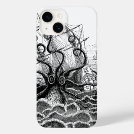 Monsterachtige octopus valt een schip aan Case-Mate iPhone 14 hoesje