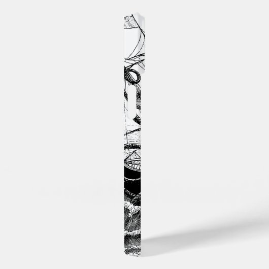 Monsterachtige octopus valt een schip aan Case-Mate iPhone case (Achterkant / Rechts)