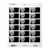Monsteradreslabel Etiket (Full Sheet)