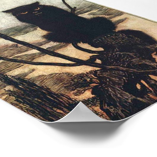 Monsterafdrukken van Arthur Rackham Poster (Hoek)