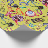 Monsteralfabet kind cadeaupapier (Hoek)