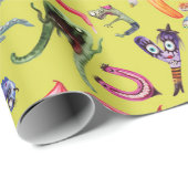 Monsteralfabet kind cadeaupapier (Rol Hoek)