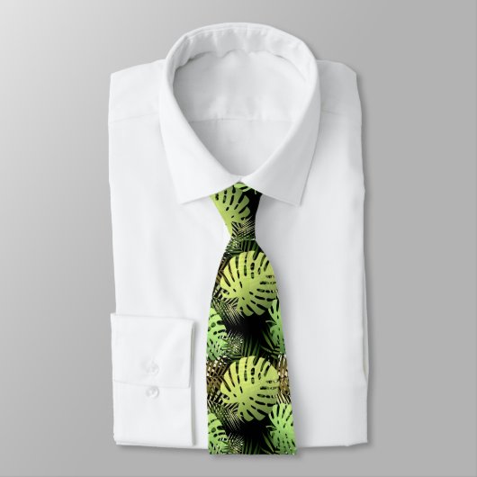 Monsterapalm verlaat tropisch oerwoud stropdas (Gebonden)