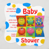 MonsterBaby shower Kaart (Voorkant / Achterkant)
