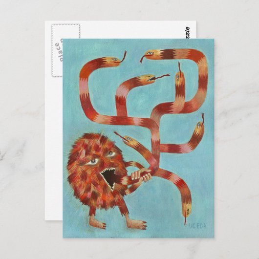 Monsterbatie Briefkaart (Voorkant / Achterkant)