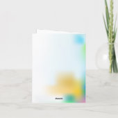 Monsterbeer Kinderverjaardagsfeestje Bedankkaart (Achterkant)