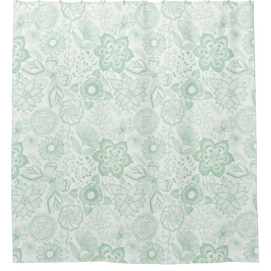 Monsterbloemen en vlinderbloemigen, ook indien fij douchegordijn (Voorkant)