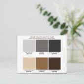 Monsterboardpalet voor kleurenpalet van Birch-tree Feestdagenkaart (Staand voorkant)