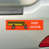 Monsterbus, HOGER ONDERWIJS Bumpersticker (Op auto)