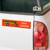 Monsterbus, HOGER ONDERWIJS Bumpersticker (Op Truck)