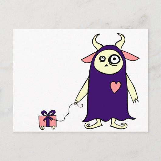 MonsterCadeau Briefkaart (Voorkant)