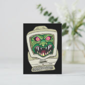 Monstercomputer Briefkaart (Staand voorkant)