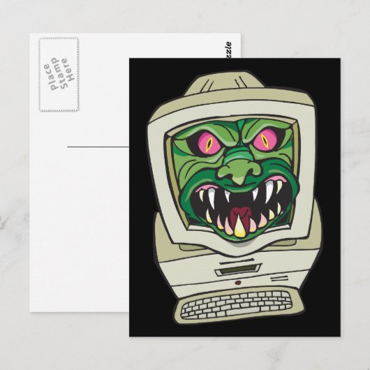Monstercomputer Briefkaart (Voorkant / Achterkant)