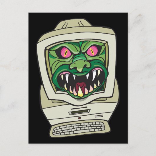 Monstercomputer Briefkaart (Voorkant)